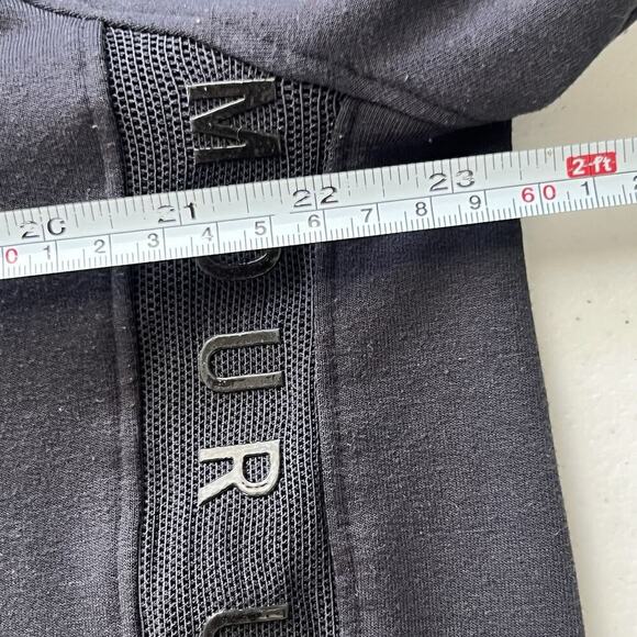 Under Armour Heatgear Shirt Top Black Pullover Hoodie Loose Mesh Workout Sz XL - Picture 9 of 12